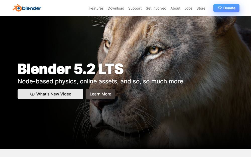 Screenshot of Blender