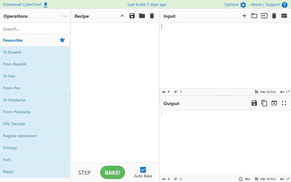 Screenshot of CyberChef