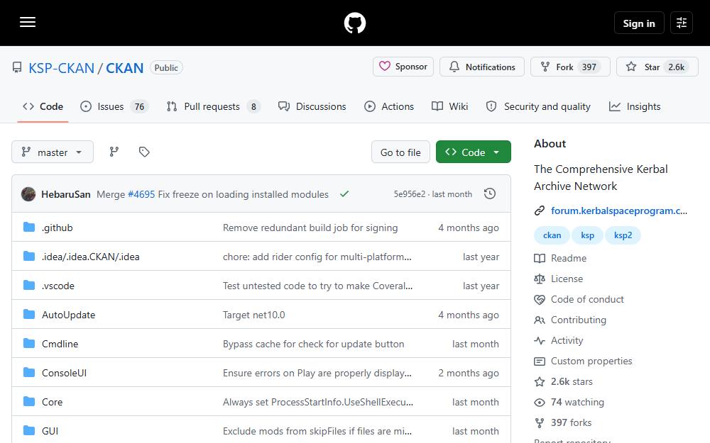 Screenshot of CKAN