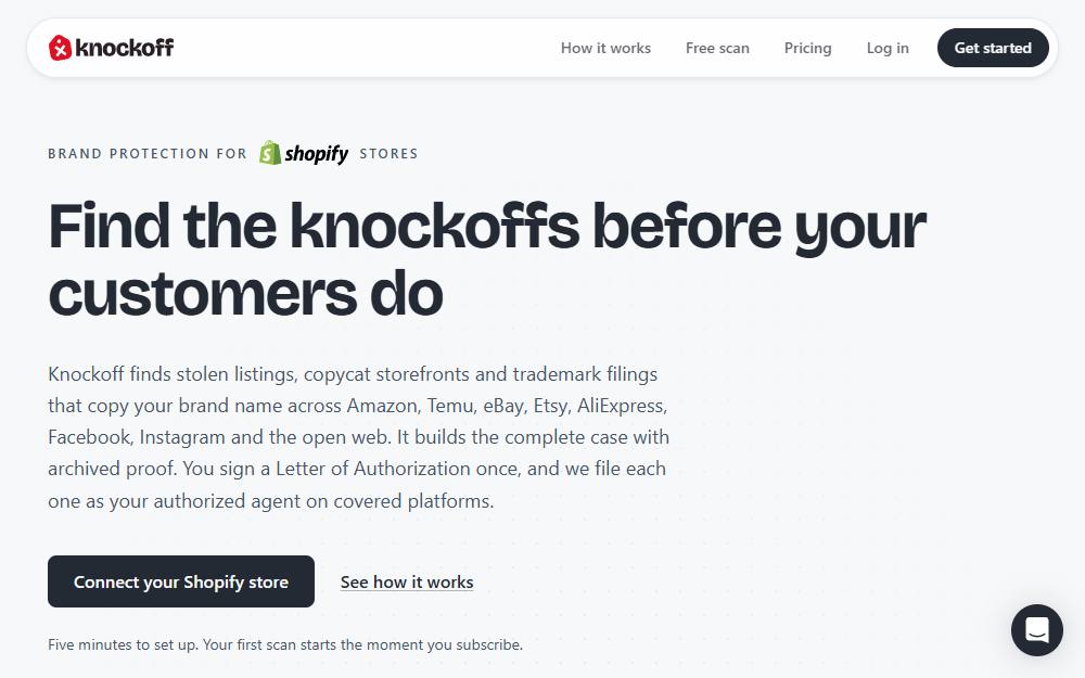 Screenshot of Knockoff