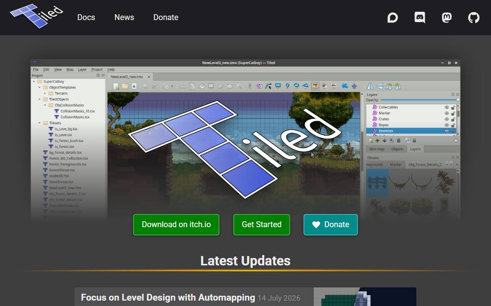 Screenshot of Tiled