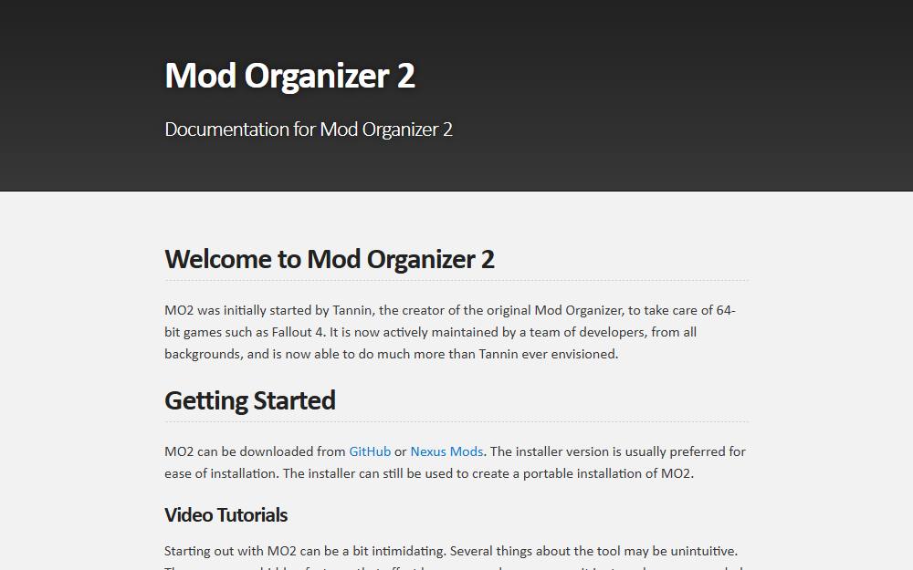 Screenshot of Mod Organizer 2