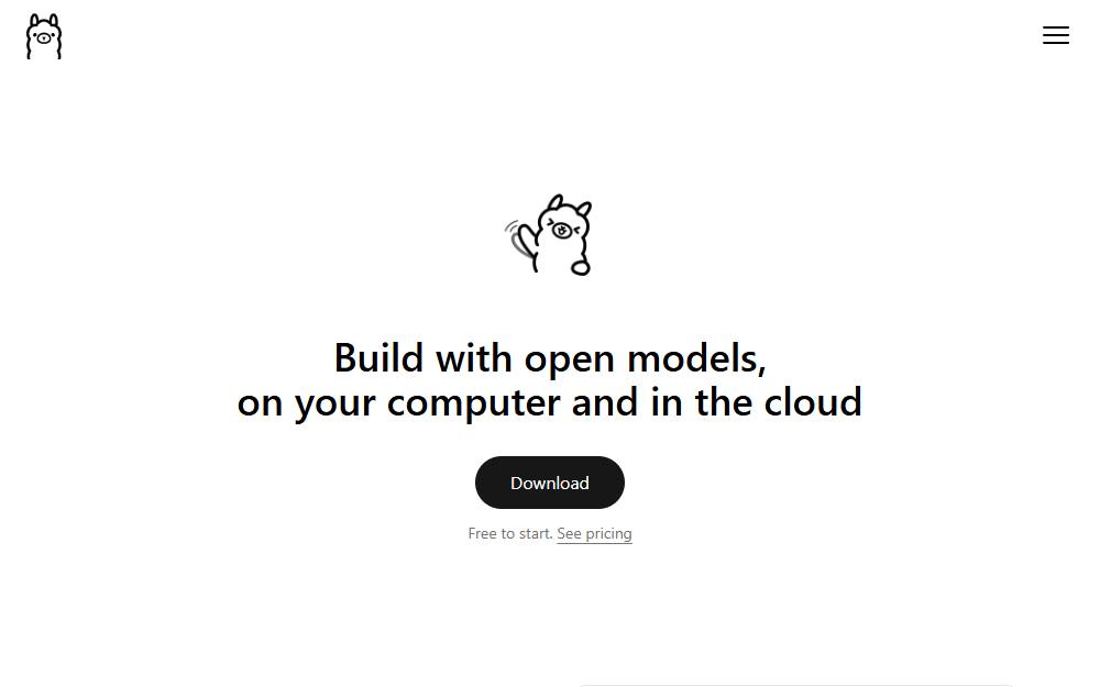 Screenshot of Ollama