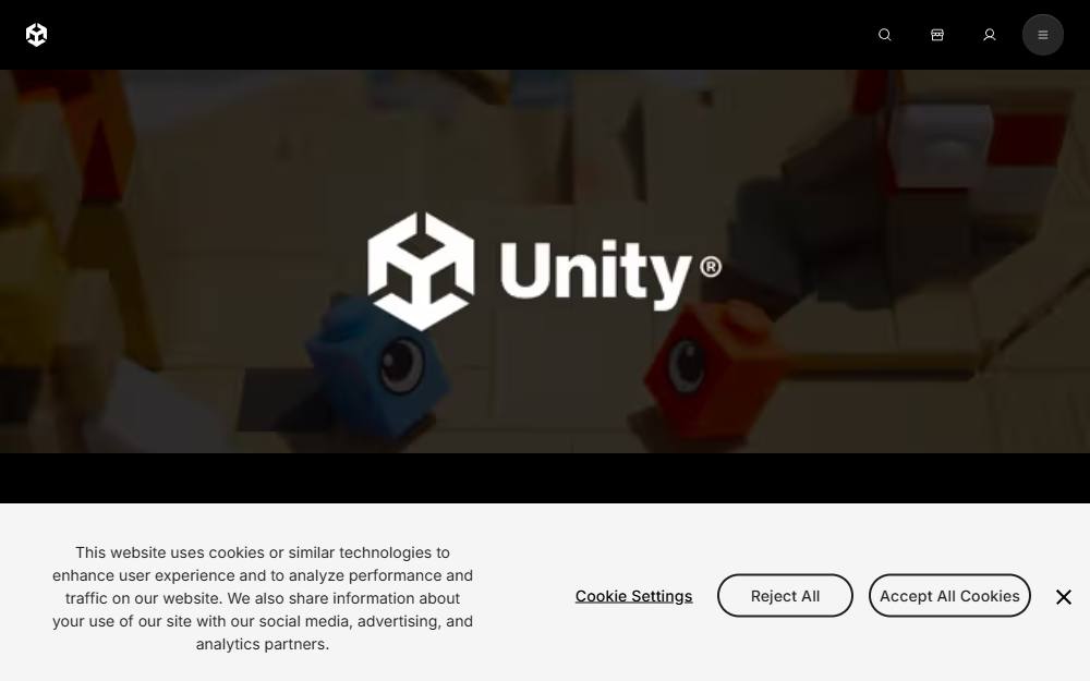 Screenshot of Unity